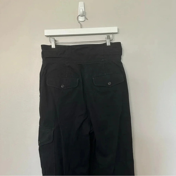 Wilfred Free Aritizia Black High Rise Paper Bag Pants with Tie Size 10 - Picture 8 of 11